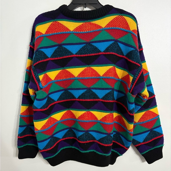 AP Vintage Coogi Australia Pure Wool Sweater Embossed Knit Authentic Size Medium - Picture 6 of 6